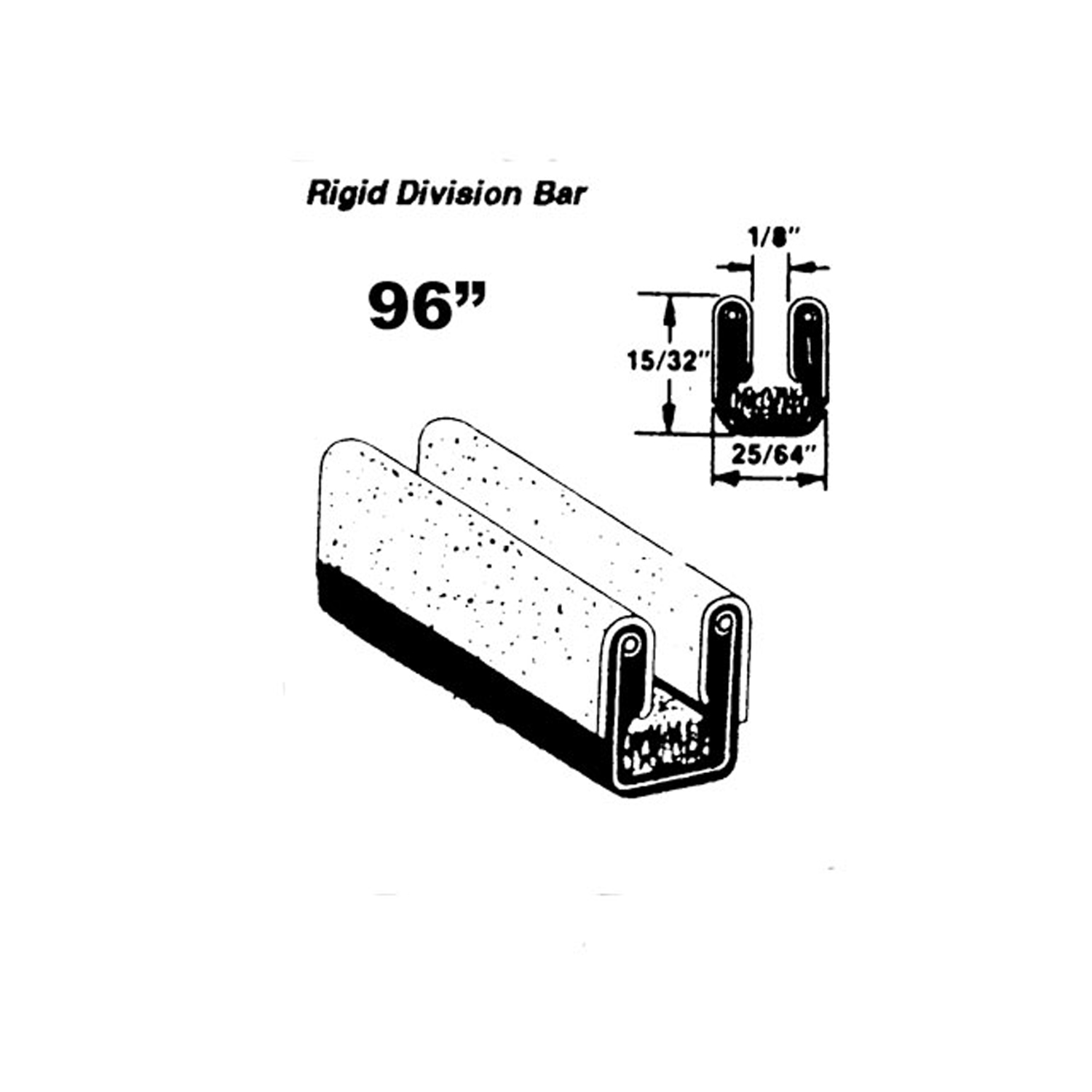 1952 DeSoto SIX CUSTOM Rigid division-bar run channel-WC 31-96
