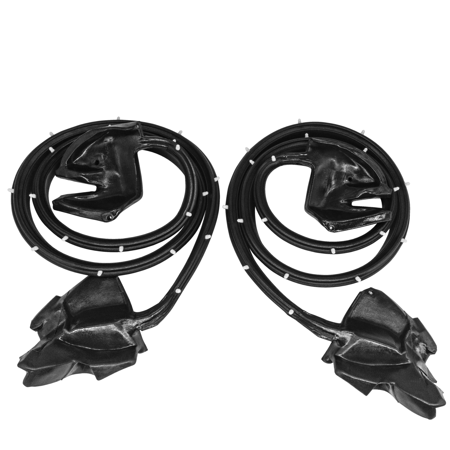 1972 Buick Electra Molded Door Seal with Clips, Pair-LM 21-R
