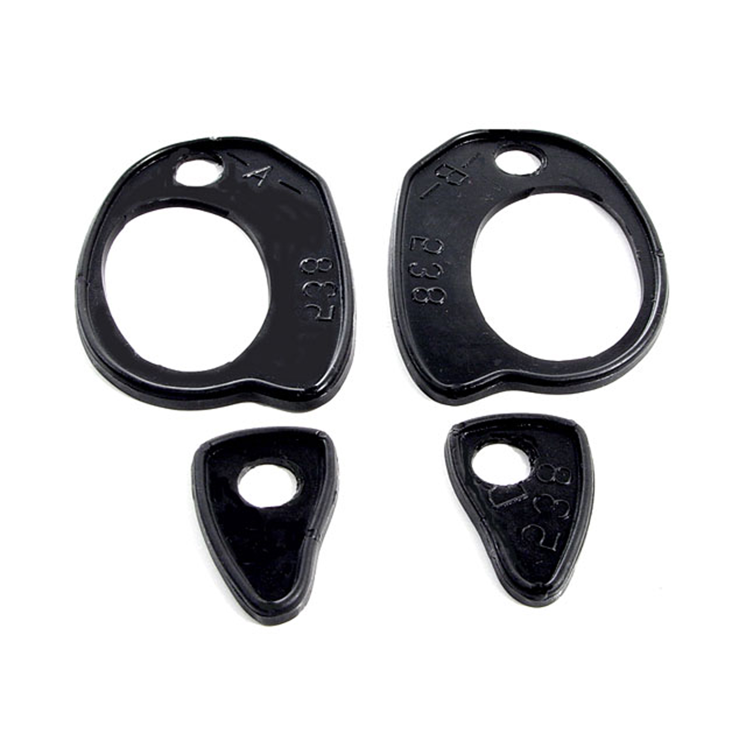 1955 Chevrolet One-Fifty Series Door Handle Pads.  2-1/2 long  1-1/4 long-MP 538