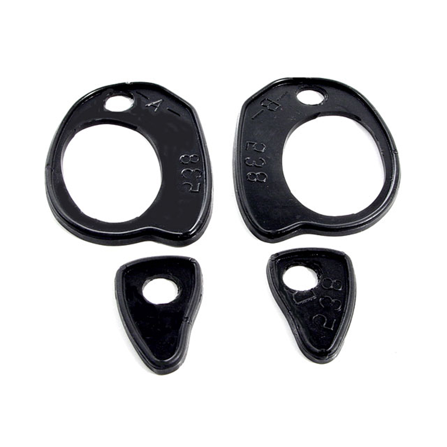 1957 Chevrolet Two-Ten Series Door Handle Pads.  2-1/2 long  1-1/4 long-MP 538