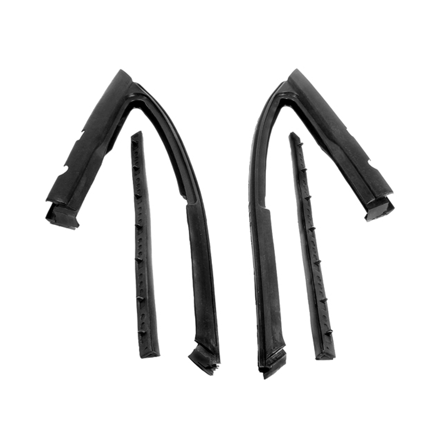 1969 Chevrolet Nova Vent window seals. Fits '68-'72 GM X-body 2-door sedans-WR 2022