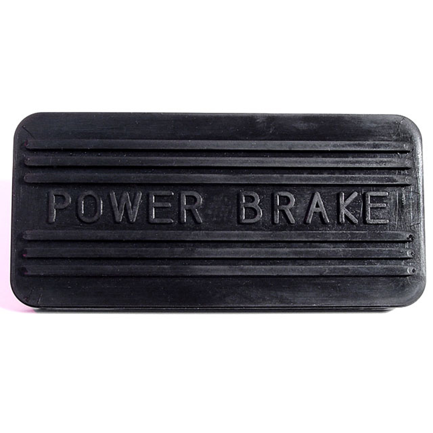 1957 Buick Special Power Brake Pedal Pad, Black.  Lettered Power Brake-CB 83-C