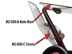 1965 Shelby Cobra Wind-wing and sun-visor trim. Chrome-MG 6500-C