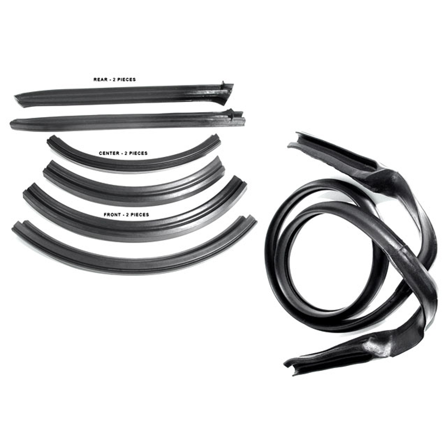 1962 Dodge Dart Convertible Top Seal Set-RR 4500-E