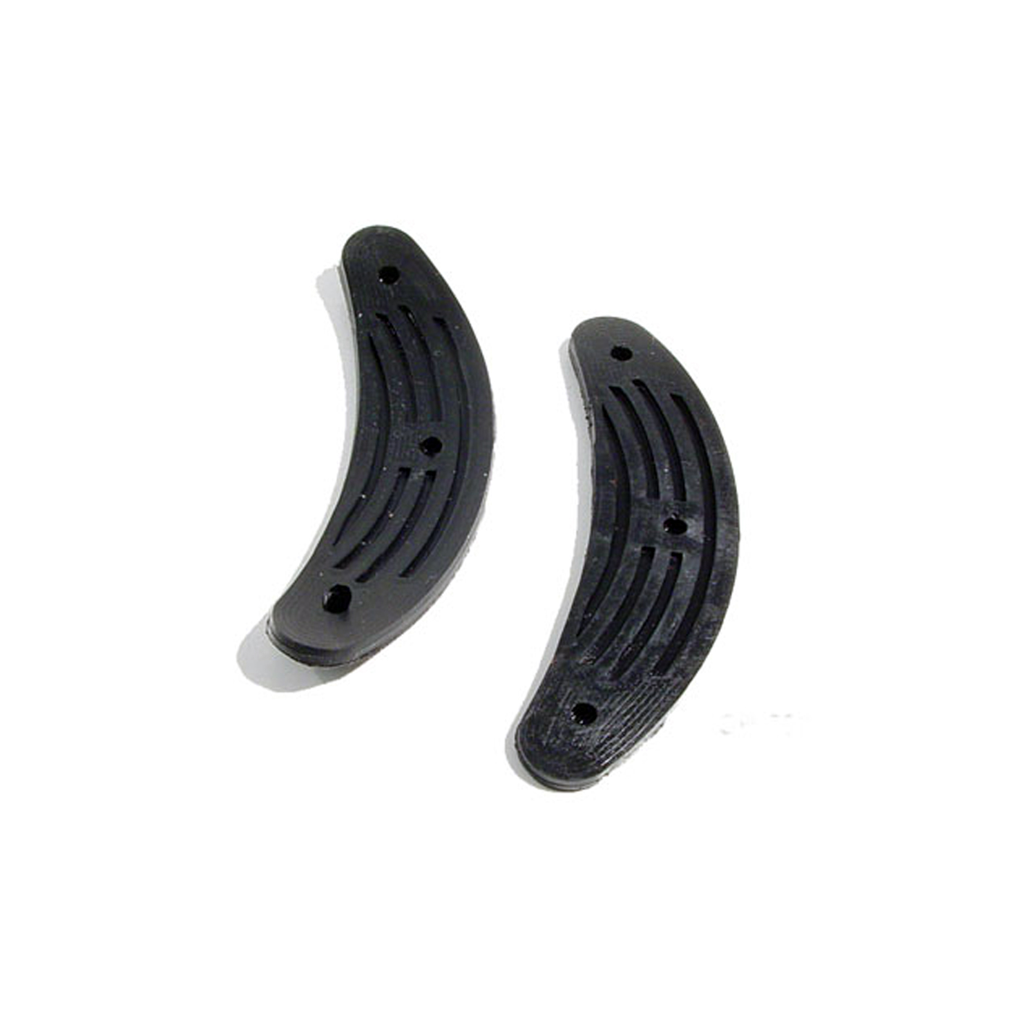 1948 Buick Roadmaster Series 70 Seat Bumper.  Black.  3-5/16 long X 13/16 wide.  Pair-SB 200