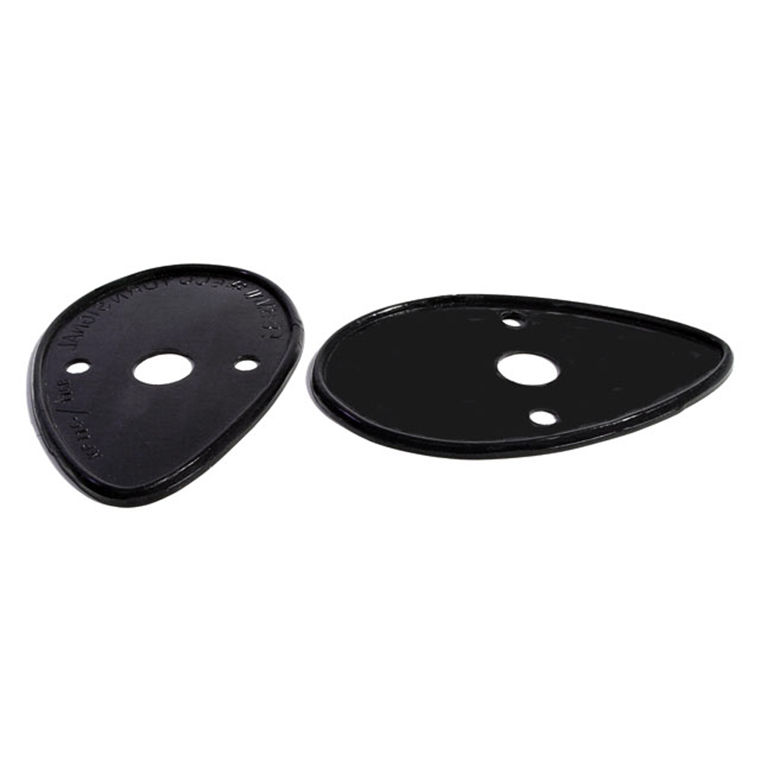 1958 BMW Isetta Turn Signal Pads.  Black.  2-3/4 wide X 4-1/4 long.  Pair-MP 116