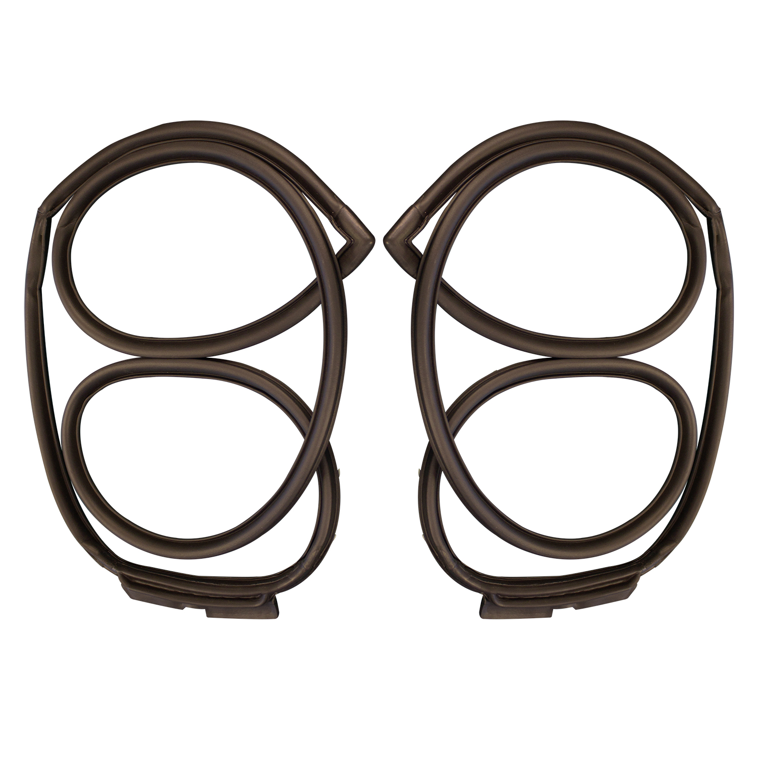 1966 Plymouth Belvedere II Front door seals. Fits '66-'67 Mopar B-body 4-door sedan-LM 23-N