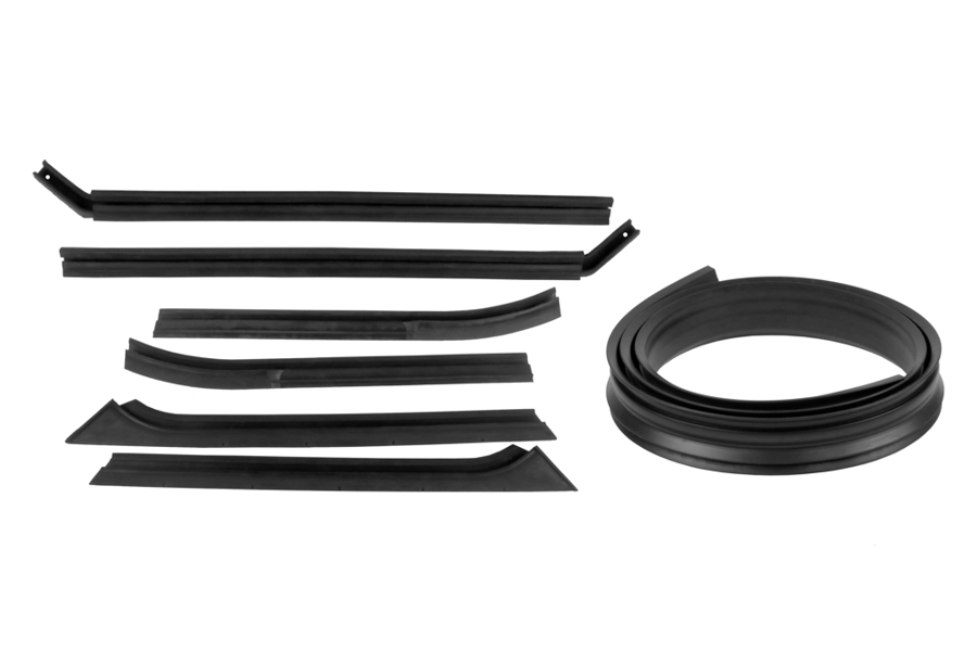 1965 Ford Falcon Convertible top rail kit including header seal fits 63-67 Falcon and Comet-RR 6300