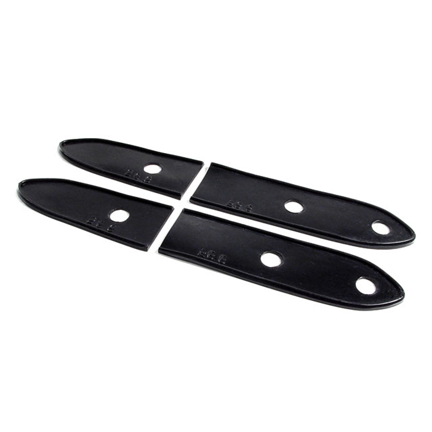 1936 Chrysler Airstream Deluxe Series C-8 Trunk Hinge Pads.  1-3/8 wide X 8-5/8 long.  4-Piece Set-MP 566