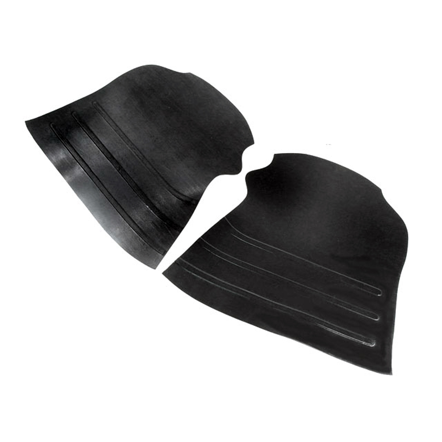 1951 Chevrolet Bel Air Gravel Shields.  Molded flat without metal backing plates-FS 48