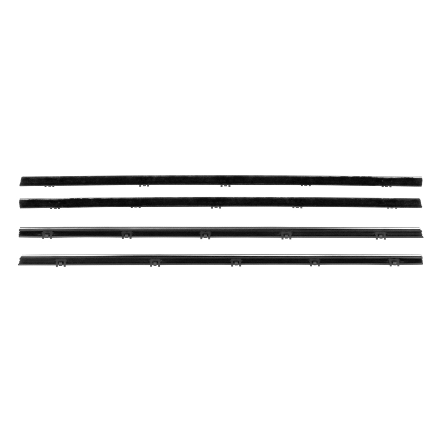 1967 Chevrolet K10 Suburban Window Sweeper Kit, 67-72 GM Truck and SUV, With Chrome Bead, Set of 4-WC 5900-14