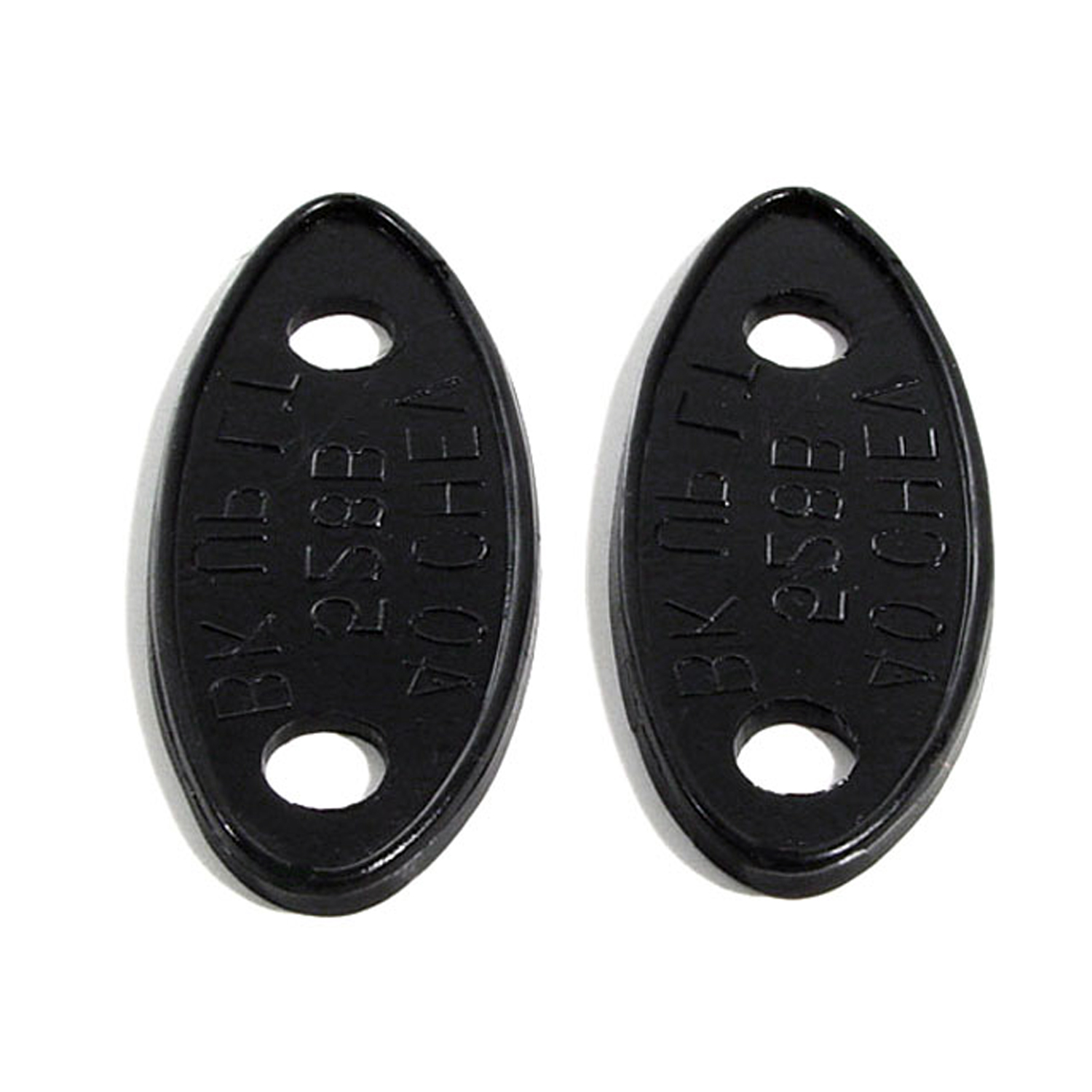 1940 Chevrolet Master 85 Back-Up Light Pads.  1-1/8 wide X 2-3/4 long.  Pair-MP 528-B