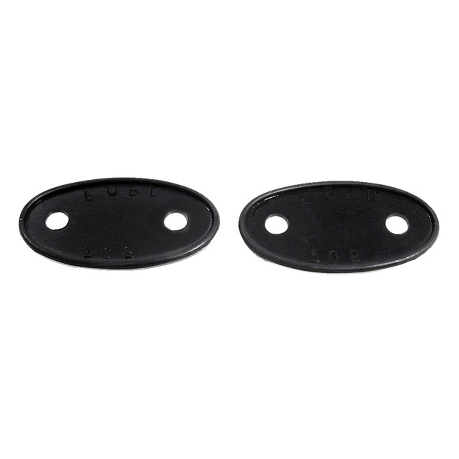 1931 Ford Model A Headlight Bar Pads.  1-3/4 wide X 3-3/8 long.  Pair-MP 705