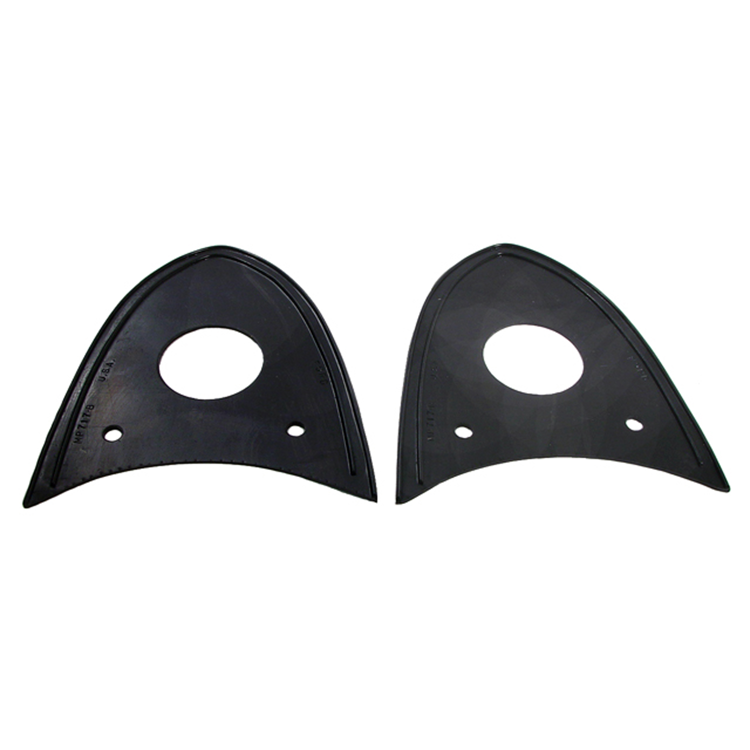 1956 Ford Thunderbird Tail-light Pads.  4-1/4 X 4-1/2 wide.  Pair-MP 717-B