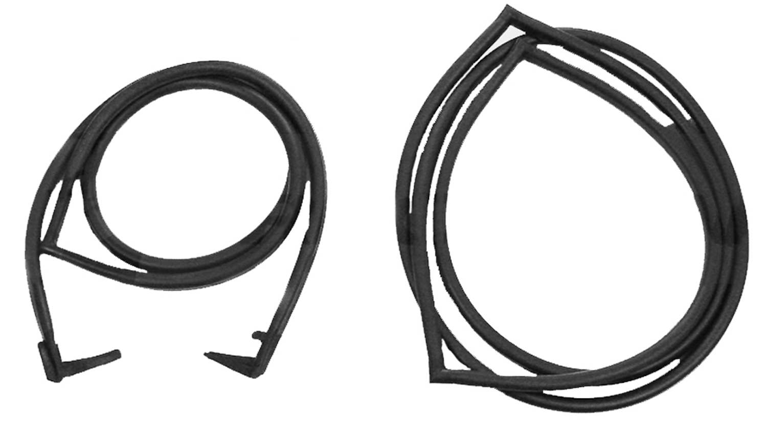 1968 GMC K15/K1500 Suburban Door Seals, 67-72 GM Suburban, Back Left and Right Cargo Door Seals, Pair-LM 121-R