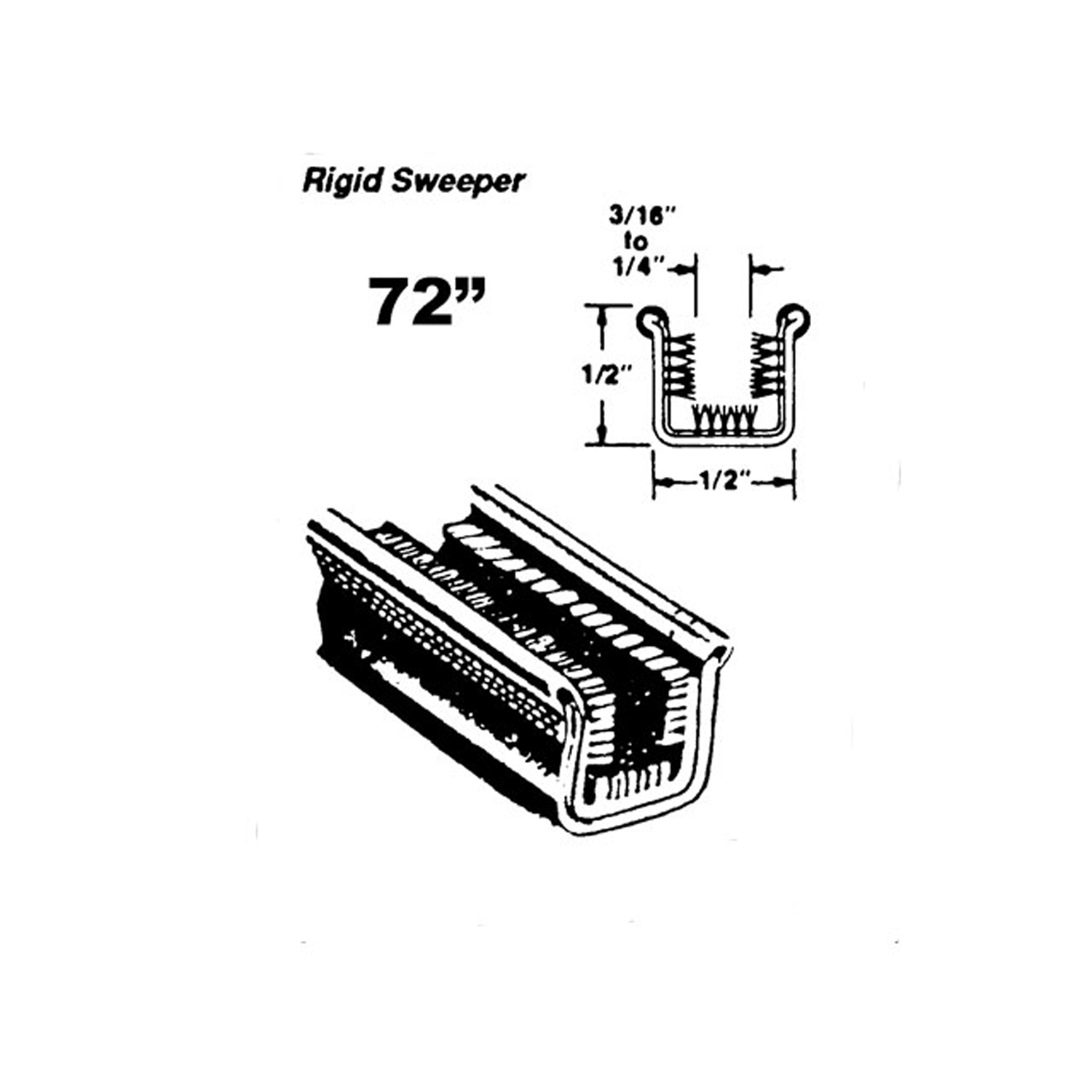 1967 Chevrolet C30 Pickup Rigid division-bar channel-WC 29-72