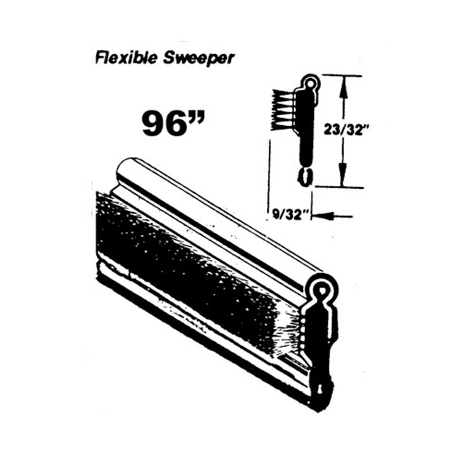 1954 Dodge Coronet Flexible window sweeper. Made with stainless steel bead-WC 4-96