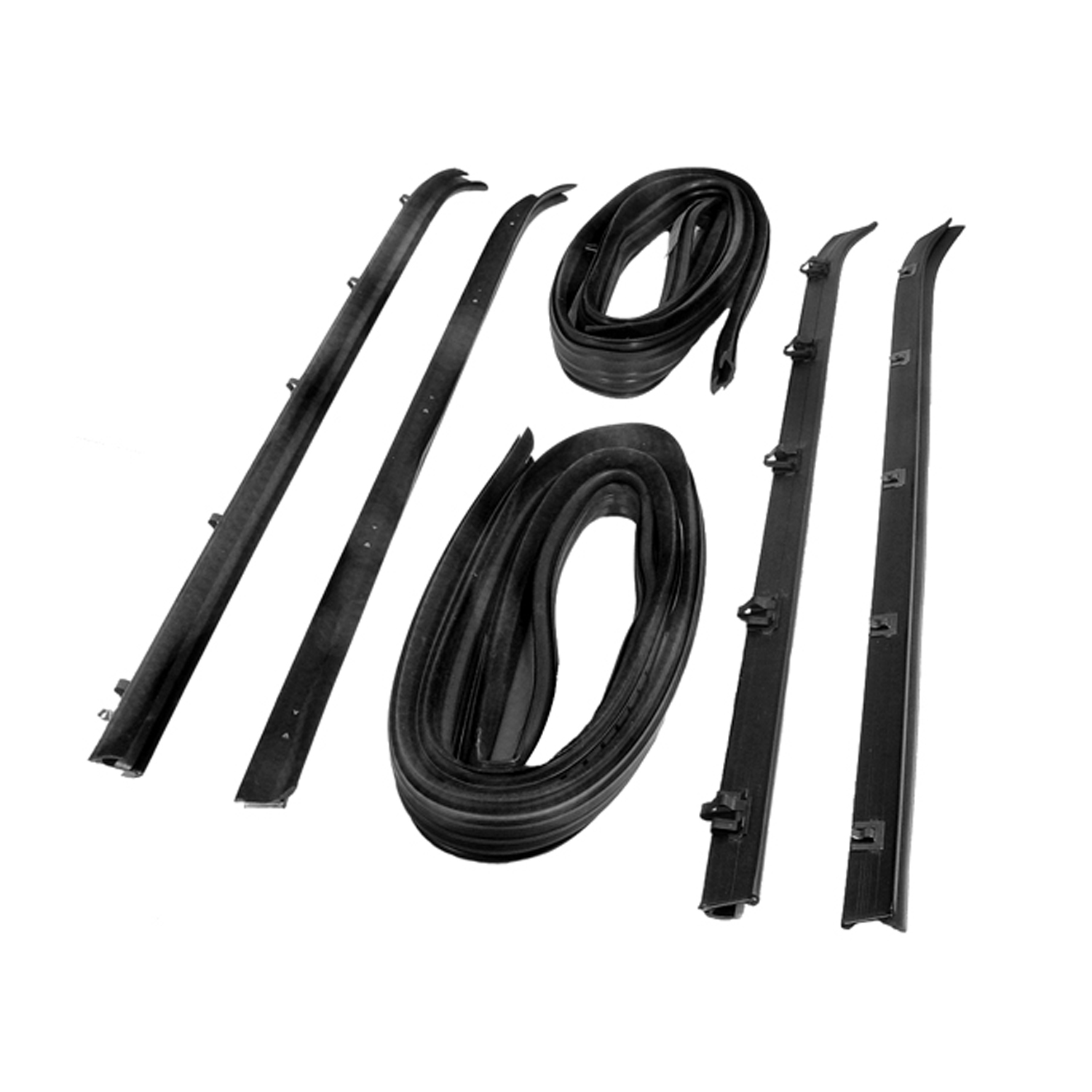 1974 Chevrolet K10 Pickup Window Channel and Sweeper Kit, for Front Doors-WC 5900-15